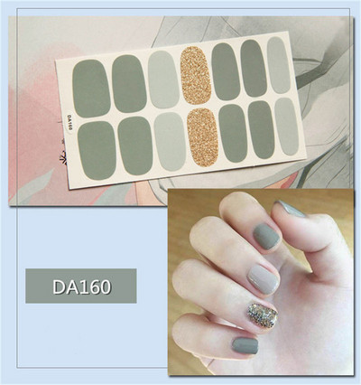 14 buc/coală autocolant lac de unghii cu leopard, împachetări adezive, autocolante impermeabile pentru unghii, decorațiuni, manichiură, livrare picătură