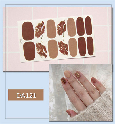 14 buc/coală autocolant lac de unghii cu leopard, împachetări adezive, autocolante impermeabile pentru unghii, decorațiuni, manichiură, livrare picătură