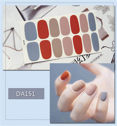 14 buc/coală autocolant lac de unghii cu leopard, împachetări adezive, autocolante impermeabile pentru unghii, decorațiuni, manichiură, livrare picătură