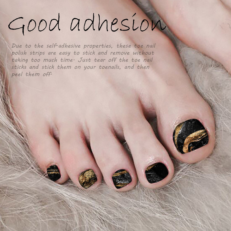 Стикери за нокти на пръстите на краката Залепващи стикери Ленти за лак за нокти Направи си сам Педикюр Стикери за крака Маникюр Женски маникюр за нокти на краката