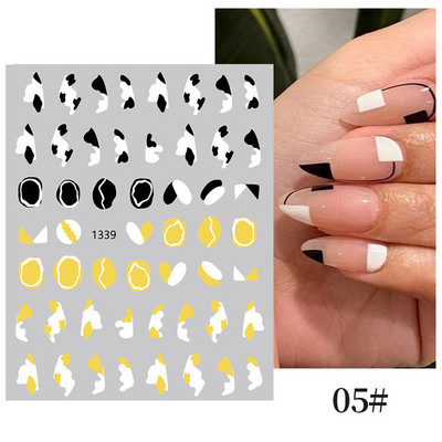 3D Božićni dizajn noktiju za Noć vještica 2022. Naljepnica za Nail Art Lubanja Kost Zmija Pahuljica Zimske naljepnice Manikura Dekoracija noktiju