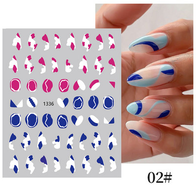 3D Božićni dizajn noktiju za Noć vještica 2022. Naljepnica za Nail Art Lubanja Kost Zmija Pahuljica Zimske naljepnice Manikura Dekoracija noktiju