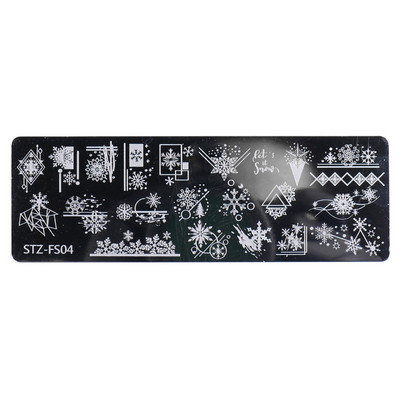 Nail Art Stamp Tanjur Rose Plaid Moon Snake Lace Nail Stamping Tanjur Predložak Slika Ploče Nail Art DIY Decoration Drop Shipping