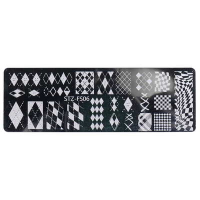 Nail Art Stamp Tanjur Rose Plaid Moon Snake Lace Nail Stamping Tanjur Predložak Slika Ploče Nail Art DIY Decoration Drop Shipping