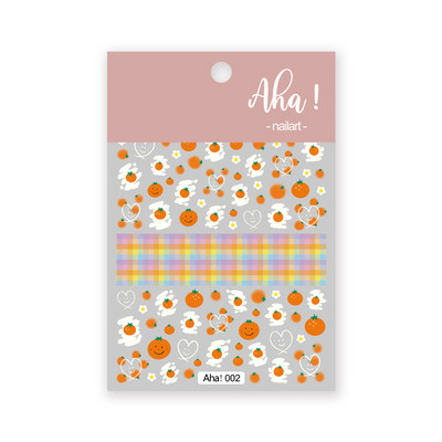 Αυτοκόλλητα νυχιών 1 φύλλου Forest Unicorn Dreamy Rainbow Lovely Decal Back Glue Korean Star Moon DIY εξαρτήματα συρόμενου μανικιούρ TG#024