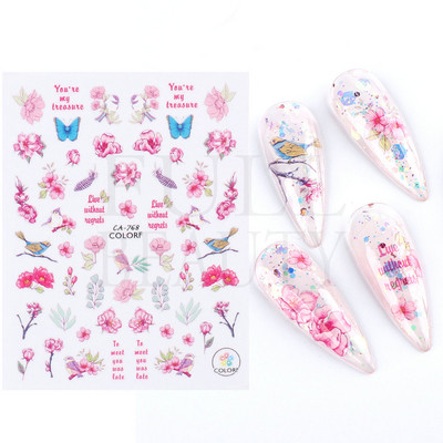 3D szerelem Valentin köröm matrica rajzfilm aranyos pár szerető csúszkák piros ajkak szív design pakolás köröm művészet manikűr dekoráció BEF106