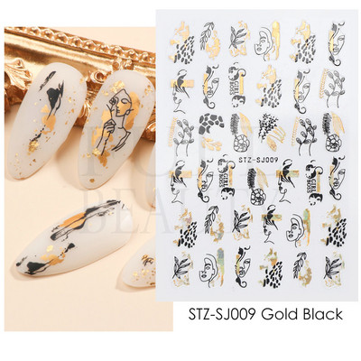 3D szerelem Valentin köröm matrica rajzfilm aranyos pár szerető csúszkák piros ajkak szív design pakolás köröm művészet manikűr dekoráció BEF106