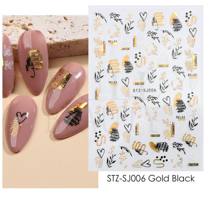 3D szerelem Valentin köröm matrica rajzfilm aranyos pár szerető csúszkák piros ajkak szív design pakolás köröm művészet manikűr dekoráció BEF106