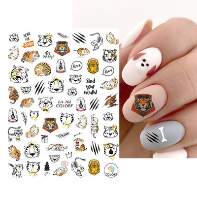 3D szerelem Valentin köröm matrica rajzfilm aranyos pár szerető csúszkák piros ajkak szív design pakolás köröm művészet manikűr dekoráció BEF106