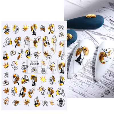 3D szerelem Valentin köröm matrica rajzfilm aranyos pár szerető csúszkák piros ajkak szív design pakolás köröm művészet manikűr dekoráció BEF106