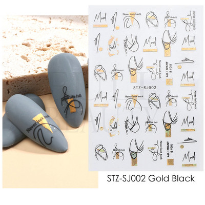 3D szerelem Valentin köröm matrica rajzfilm aranyos pár szerető csúszkák piros ajkak szív design pakolás köröm művészet manikűr dekoráció BEF106