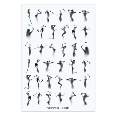 Flowers Leaves Line τρισδιάστατα αυτοκόλλητα νυχιών Ανοιξιάτικα ολογραφικά φύλλα Σχέδιο μεταφοράς Sliders Abstract Waves Nail Art Decals Μανικιούρ