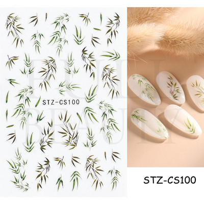 Evil Eyes Snake Küünekleebised Must Valged Liugurid küüntele Tähed Kuu Tähtkuju Kaunistused Lehed Lilled Kleebised NLF909