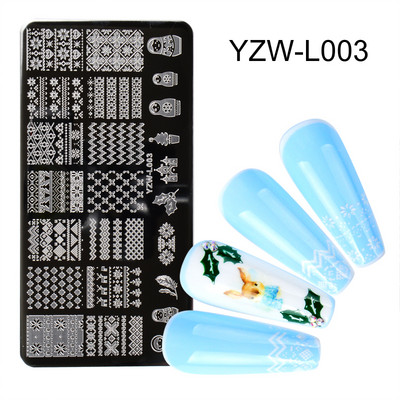 1 PC Lace Flower Animal Nail Stamping Plate Marble Image Stamp Templates Geometric Printing Stencil Tools