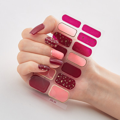 Mustrilised küüned loomingulise küünelakiga fooliumiga küünekleebiste 2020. aasta täielik ilu küüned kunsti kaunistus küünekleebiste disainer