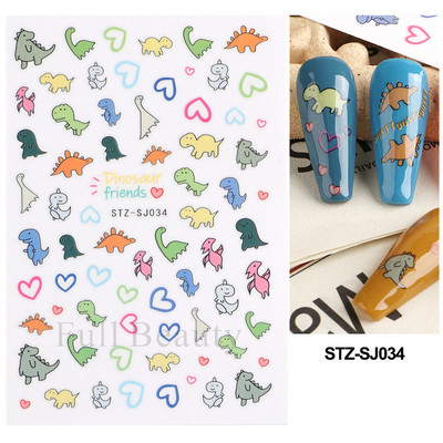 3D klizači za zečiće Nail Art Zlatno bronzing naljepnice Slatki crtani zečevi cvjetovi Naljepnice za nokte 2023 Dekoracija za manikuru LASTZ-D005