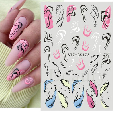 3D klizači za zečiće Nail Art Zlatno bronzing naljepnice Slatki crtani zečevi cvjetovi Naljepnice za nokte 2023 Dekoracija za manikuru LASTZ-D005
