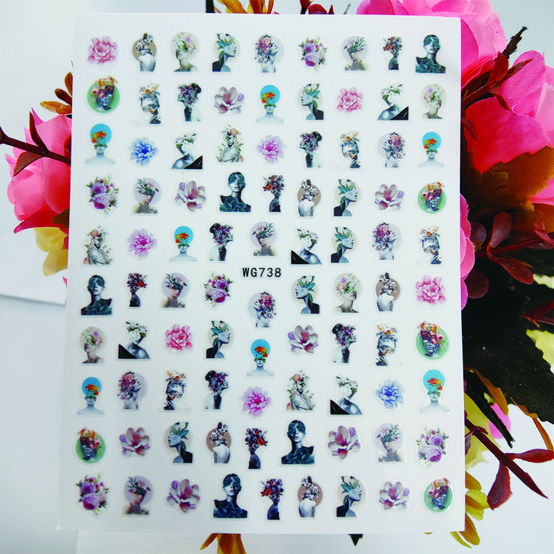 Lehúzható 3D körömmatricák Művészet Csúszka Csinos Aranyos Macska Állat Köröm Dekoráció Fólia Öntapadó Design Manikűr Kiegészítők