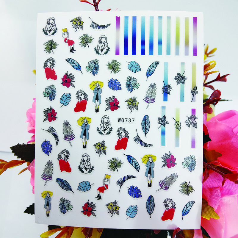 Lehúzható 3D körömmatricák Művészet Csúszka Csinos Aranyos Macska Állat Köröm Dekoráció Fólia Öntapadó Design Manikűr Kiegészítők