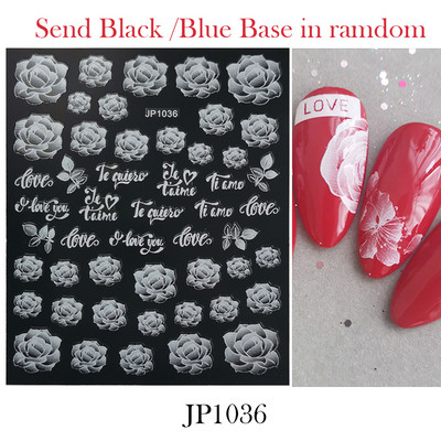 3D Space αυτοκόλλητα νυχιών Planet Nail Charms Stars Galaxy Foils Πολύχρωμα συρόμενα πυροτεχνήματα Ακουαρέλα Λουλούδια Διακόσμηση GLDP1396