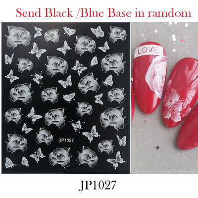 3D Space αυτοκόλλητα νυχιών Planet Nail Charms Stars Galaxy Foils Πολύχρωμα συρόμενα πυροτεχνήματα Ακουαρέλα Λουλούδια Διακόσμηση GLDP1396