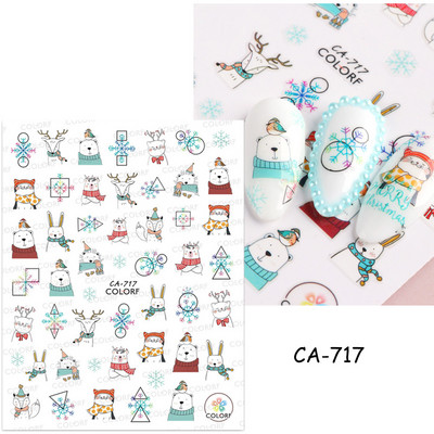 3D Space αυτοκόλλητα νυχιών Planet Nail Charms Stars Galaxy Foils Πολύχρωμα συρόμενα πυροτεχνήματα Ακουαρέλα Λουλούδια Διακόσμηση GLDP1396