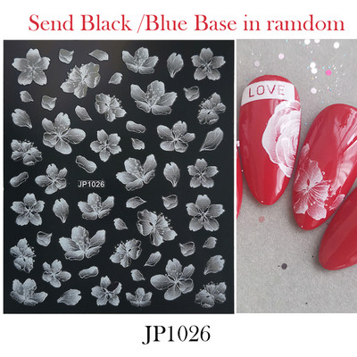 3D Space αυτοκόλλητα νυχιών Planet Nail Charms Stars Galaxy Foils Πολύχρωμα συρόμενα πυροτεχνήματα Ακουαρέλα Λουλούδια Διακόσμηση GLDP1396