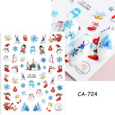 3D Space αυτοκόλλητα νυχιών Planet Nail Charms Stars Galaxy Foils Πολύχρωμα συρόμενα πυροτεχνήματα Ακουαρέλα Λουλούδια Διακόσμηση GLDP1396