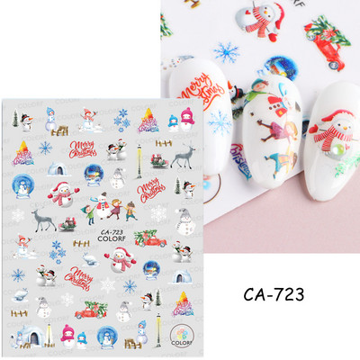 3D Space αυτοκόλλητα νυχιών Planet Nail Charms Stars Galaxy Foils Πολύχρωμα συρόμενα πυροτεχνήματα Ακουαρέλα Λουλούδια Διακόσμηση GLDP1396