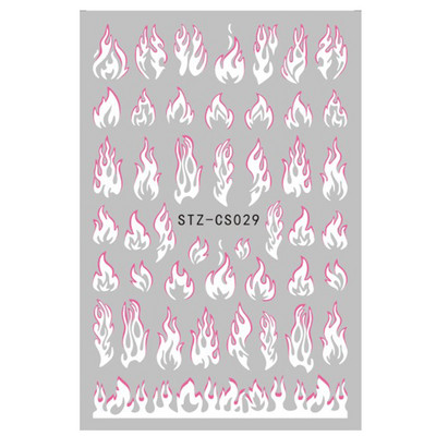 Glitter γαλλική γραμμή αυτοκόλλητα νυχιών Ασημί Λευκό λοξό αυτοκόλλητα λωρίδες Slider 3D Star Heart Λαμπερή διακόσμηση Νυχιών Συμβουλές για νύχια NLSTZ-CS068