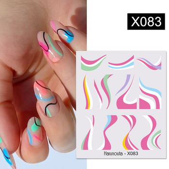 Harunouta Spring Water Nail Decal and Sticker Flower Leaf Tree Green Simple Summer Slider DIY for Manicuring Nail Art Watermark