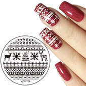 Läbimõõt 5,5 cm ümmargune küünekunsti tembeldusmall Pildiplaat 20 kujundust YZW-Y seeria küünte stantsimisplaadid maniküüri šabloonide komplekt