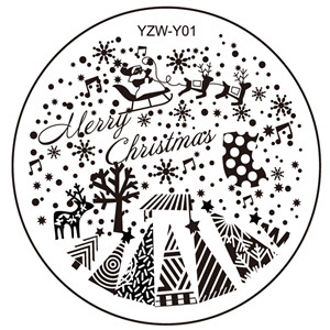 1 részes 2023-as körömbélyegzősablonlemez YZWLE körömbélyegző lemez szerszámok