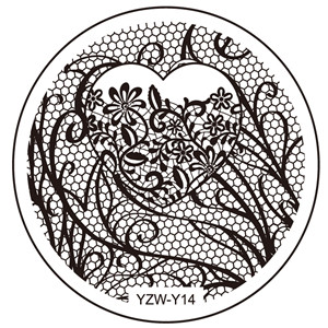 1 részes 2023-as körömbélyegzősablonlemez YZWLE körömbélyegző lemez szerszámok