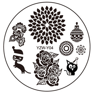 1 részes 2023-as körömbélyegzősablonlemez YZWLE körömbélyegző lemez szerszámok