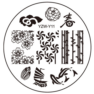 1 részes 2023-as körömbélyegzősablonlemez YZWLE körömbélyegző lemez szerszámok