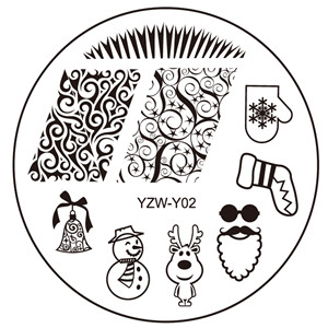 1 részes 2023-as körömbélyegzősablonlemez YZWLE körömbélyegző lemez szerszámok