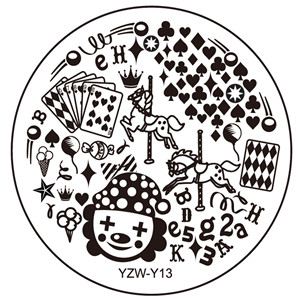 1 részes 2023-as körömbélyegzősablonlemez YZWLE körömbélyegző lemez szerszámok