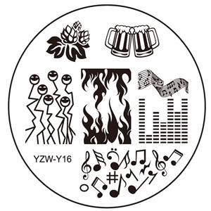 1 részes 2023-as körömbélyegzősablonlemez YZWLE körömbélyegző lemez szerszámok