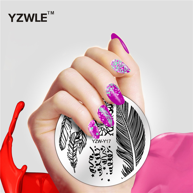 1 részes 2023-as körömbélyegzősablonlemez YZWLE körömbélyegző lemez szerszámok