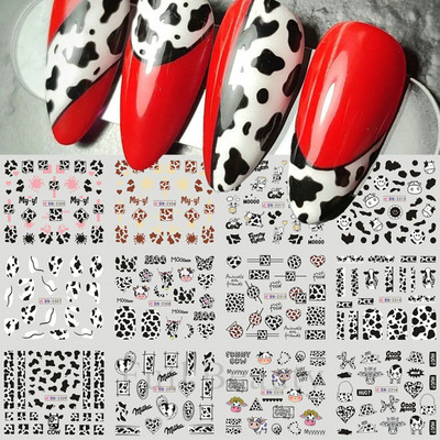 Pühade küüned Veeülekande kleebised Uusaasta Disain Kleebised Jõulupuu Hirve Kingitused Talvine maniküüri kaunistus CHBN2413-2424