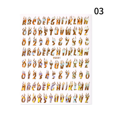 Kuldne 3D-küünekleebised, kõverad triibujooned, küünekleebised, gradient-kleeplint, küünte foolium, küünekleebised, hõbedased