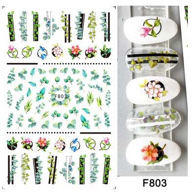 1 buc. Autocolante din folie 3D pentru unghii, inimă de Valentine, cu litere de dragoste, design drăguț, glisoare de desene animate, autocolante, ambalaje decorative cu gel NFF830-835