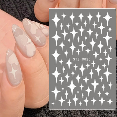 1 buc. Autocolante din folie 3D pentru unghii, inimă de Valentine, cu litere de dragoste, design drăguț, glisoare de desene animate, autocolante, ambalaje decorative cu gel NFF830-835