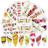 1 tk avokaado/arbuusi/apelsini küünekleebised suvised puuviljalehed ülekandekleebised küünte liugurid. Tee ise kaunistus maniküür