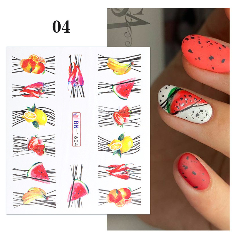 1 tk avokaado/arbuusi/apelsini küünekleebised suvised puuviljalehed ülekandekleebised küünte liugurid. Tee ise kaunistus maniküür