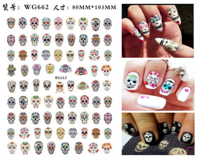 Autocolante Nail Art Accesorii Halloween Nails Art Manichiura Spate Lipici Decal Decoratiuni Autocolante pentru unghii Sfaturi Autocolant de frumusete