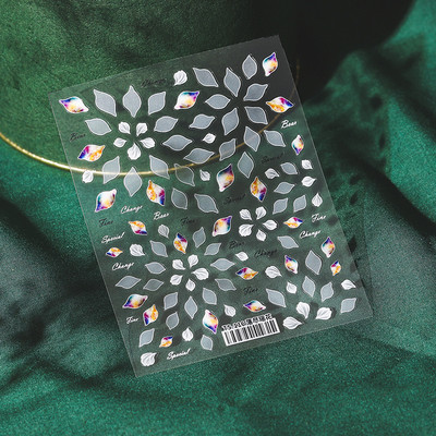 1 τεμ. Αυτοκόλλητο νυχιών Corpse Bride Abstract Girl Butterfly Flower Rose Nail Art Decal Decal Μανικιούρ Διακοσμήσεις Νυχιών Σχεδιαστής