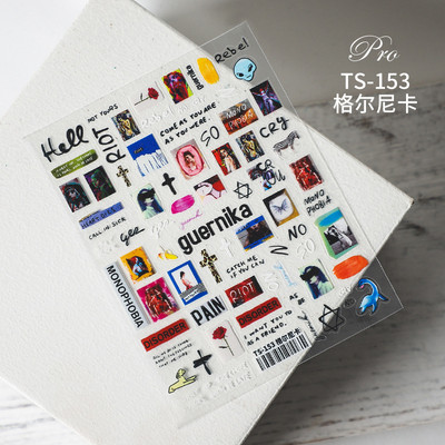 1 τεμ. Αυτοκόλλητο νυχιών Corpse Bride Abstract Girl Butterfly Flower Rose Nail Art Decal Decal Μανικιούρ Διακοσμήσεις Νυχιών Σχεδιαστής