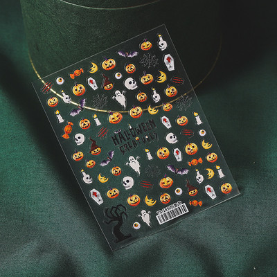 1 τεμ. Αυτοκόλλητο νυχιών Corpse Bride Abstract Girl Butterfly Flower Rose Nail Art Decal Decal Μανικιούρ Διακοσμήσεις Νυχιών Σχεδιαστής